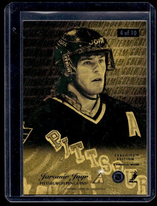 1995-96 Select Certified Edition - Gold Team - Jaromir Jagr #4