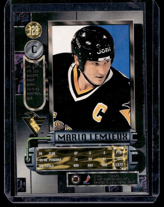 1996-97 Fleer Metal Universe - Mario Lemieux #128