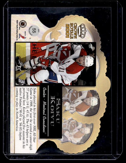 2000-01 Pacific Crown Royale - Premiere Date - Saku Koivu #55 /80