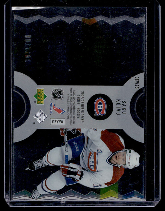 2007-08 Upper Deck - Clear Cut Winners - Saku Koivu #CCW25 /100