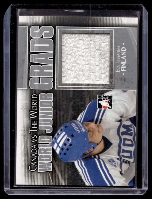 2011-12 In the Game Canada VS the World - World Junior Grads Jersey - Silver - Esa Tikkanen #WJG-17