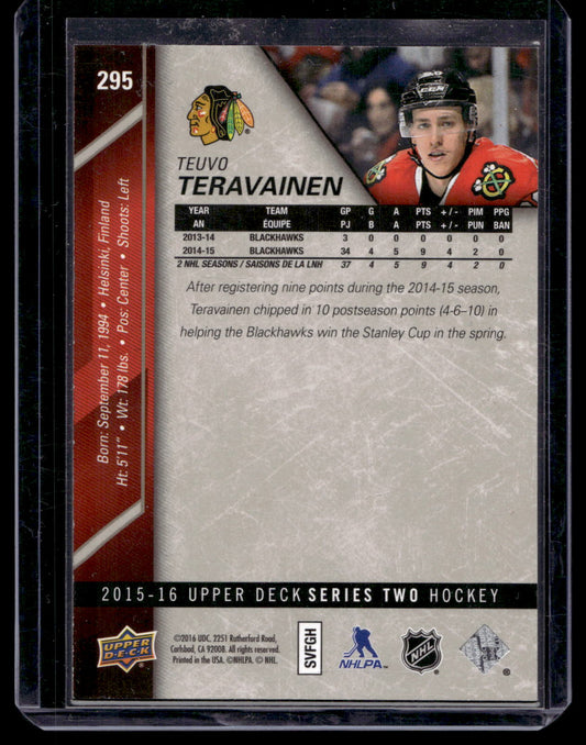 2015-16 Upper Deck - UD Midnight - Teuvo Teravainen #295 /25