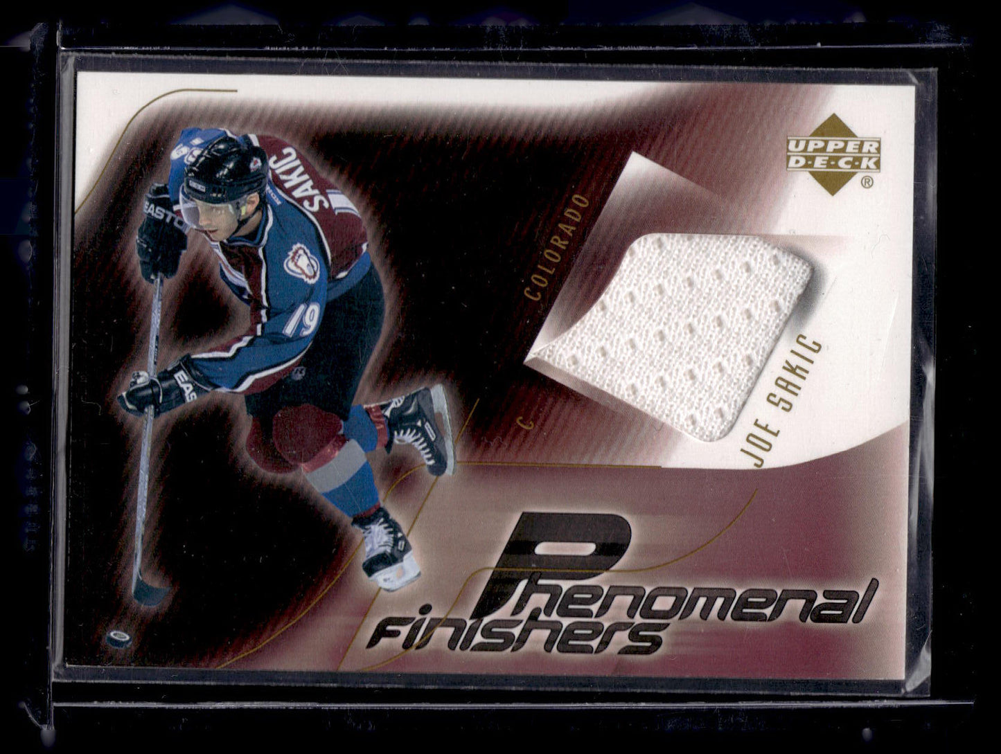 2001-02 Upper Deck - Phenomenal Finishers Joe Sakic #PF-JS