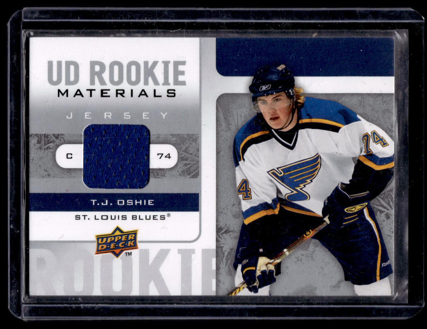 2008-09 Upper Deck - UD Rookie Materials T.J. Oshie #RM-TO RY