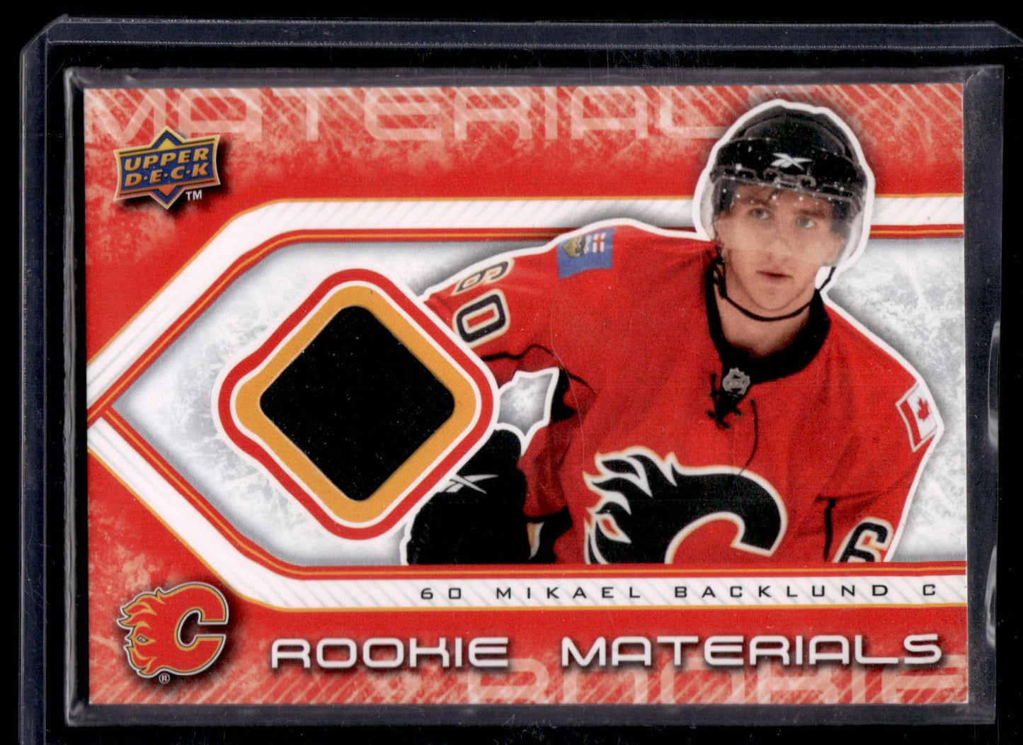 2009-10 Upper Deck - Rookie Materials Mikael Backlund #RM-MB RY
