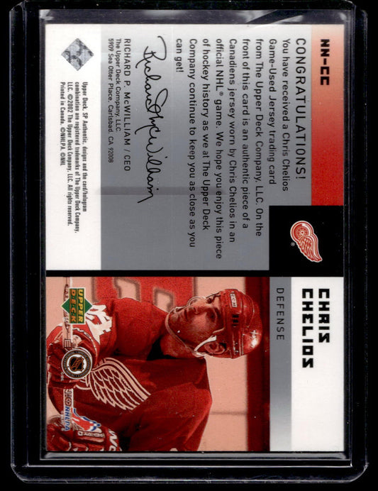 2001-02 Upper Deck SP Authentic - Notable Numbers Chris Chelios #NN-CC /1181