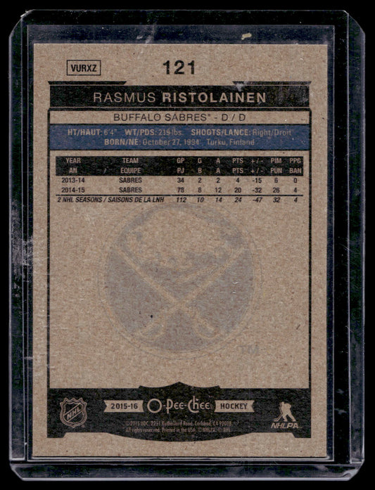 2015-16 O-Pee-Chee - Red Border - Rasmus Ristolainen #121