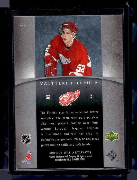2005-06 Upper Deck Artifacts - Valtteri Filppula #275 /750 RC