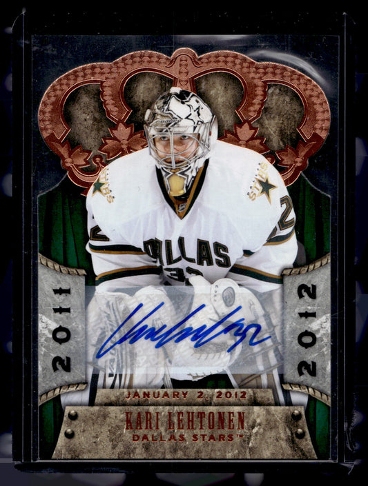 2011-12 Panini Crown Royale Premiere Date Signatures Kari Lehtonen #29 /99