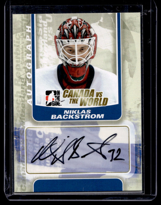 2011-12 In the Game Canada VS the World - Autographs Niklas Backstrom #A-NB