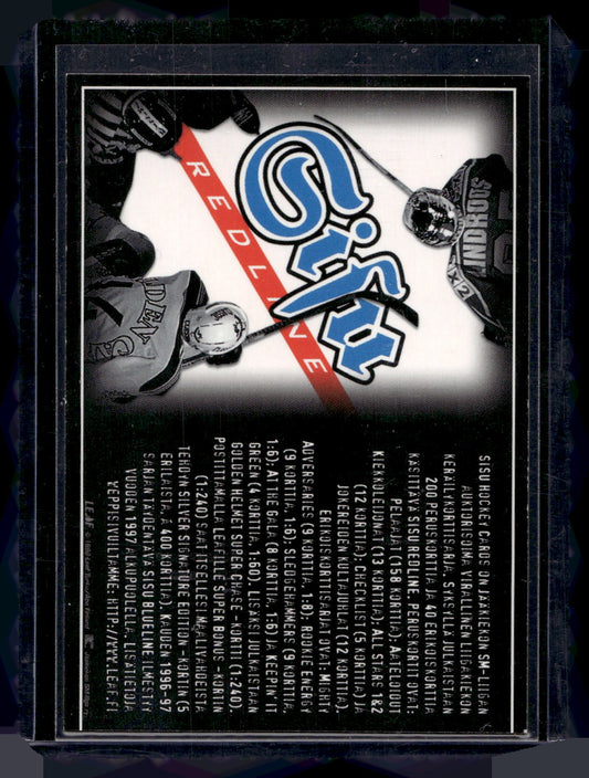 1996-97 Sisu Redline Promo - Kimmo Rintanen