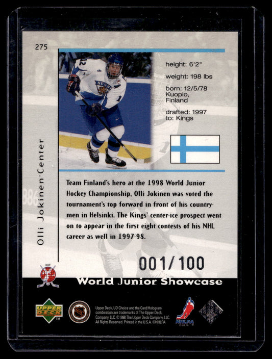1998-99 Upper Deck UD Choice - Prime Choice Reserve Olli Jokinen #275 /100