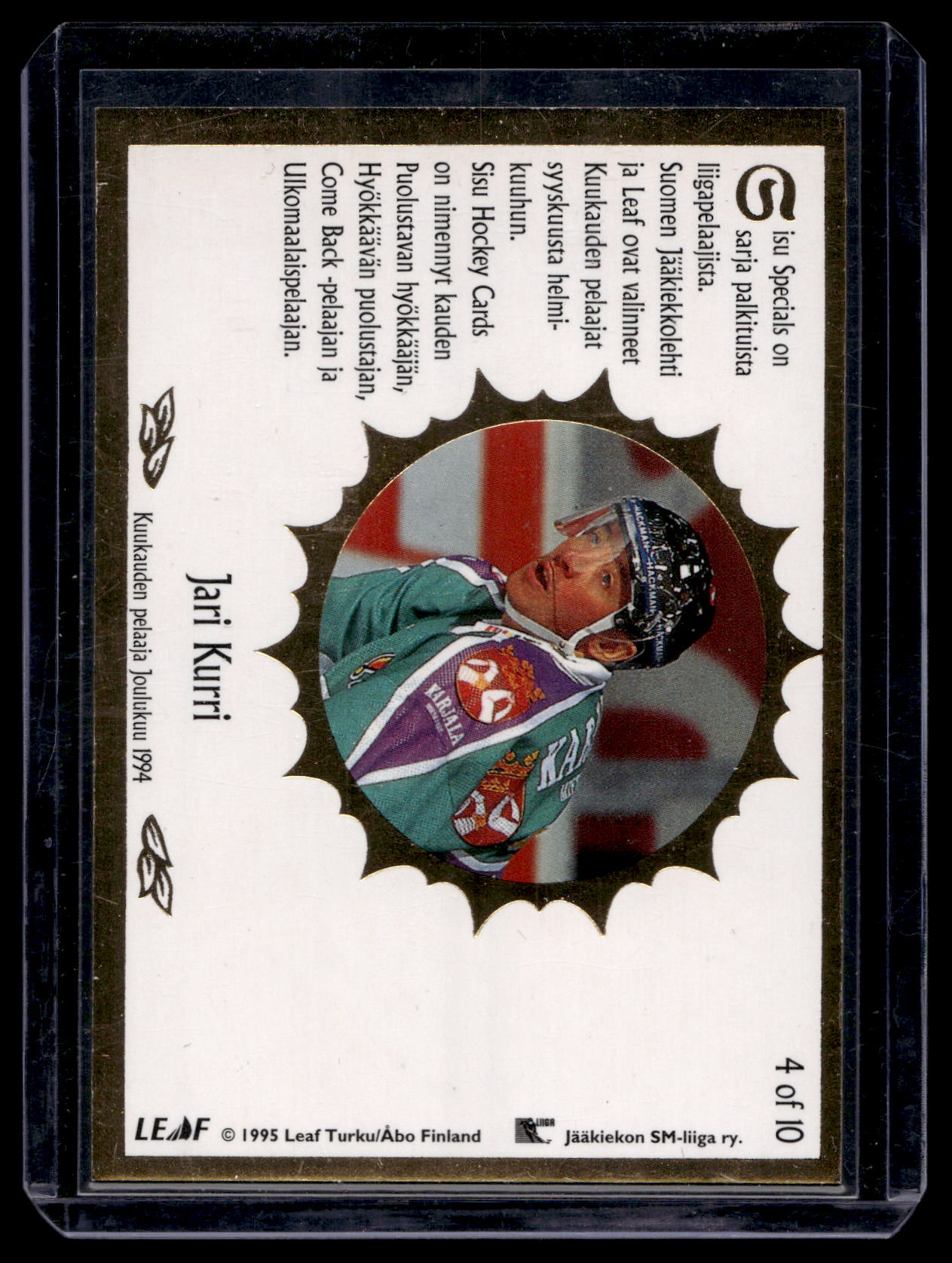 1995-95 Sisu Specials White - Jari Kurri #4