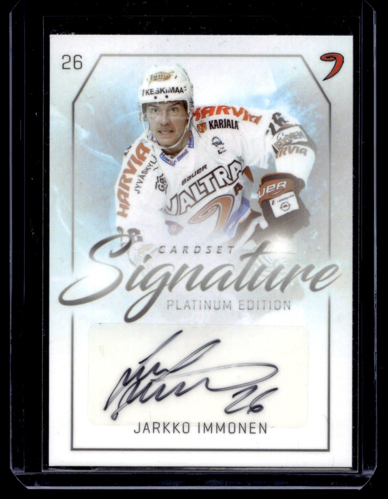2018-19 Cardset Signature Platinum Edition - Jarkko Immonen /125