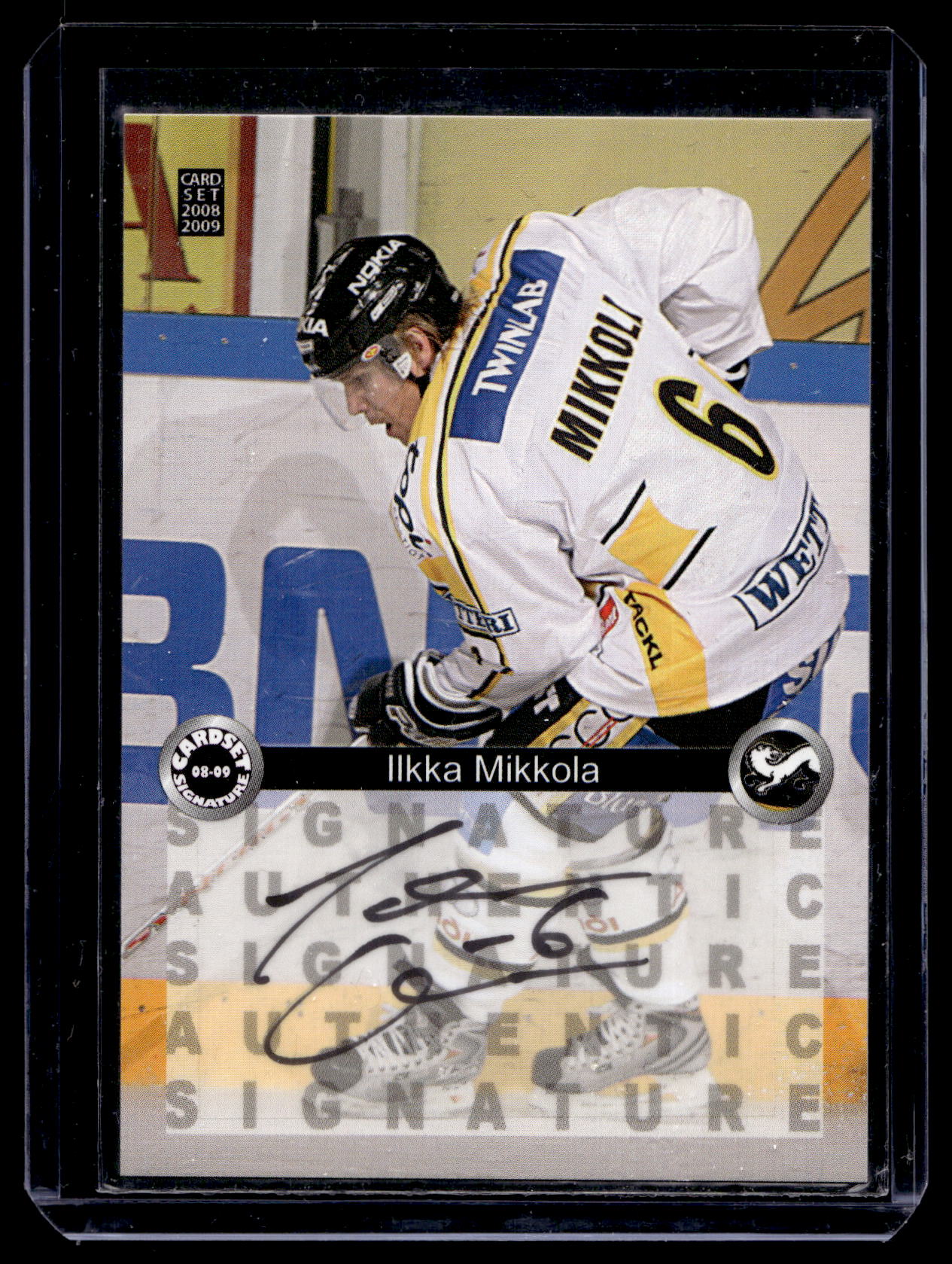 2008-09 Cardset Signature - Ilkka Mikkola /125