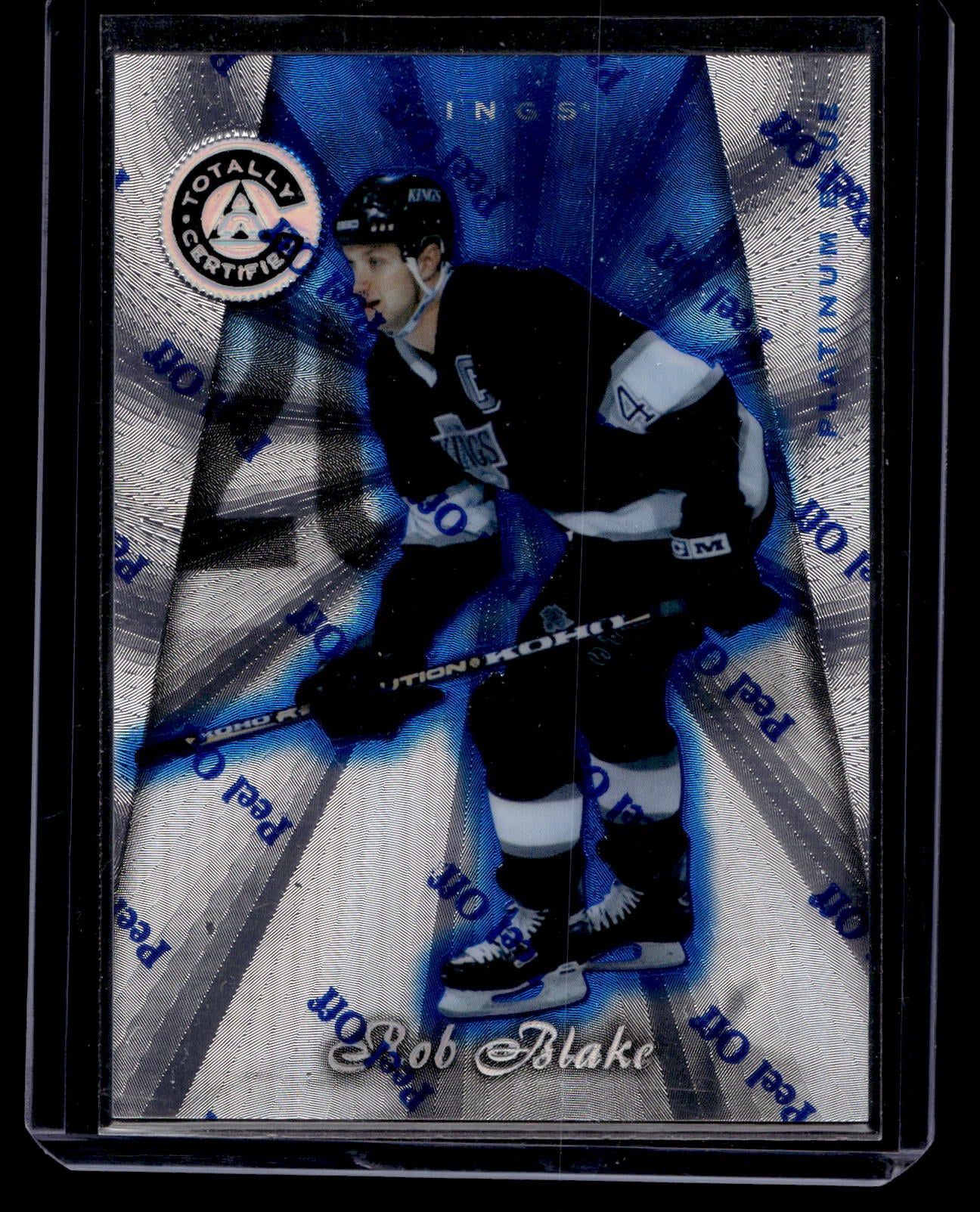 1997-98 Pinnacle Totally Certified - Executive Master Set - Platinum Blue - Rob Blake #77 XXXX/3099