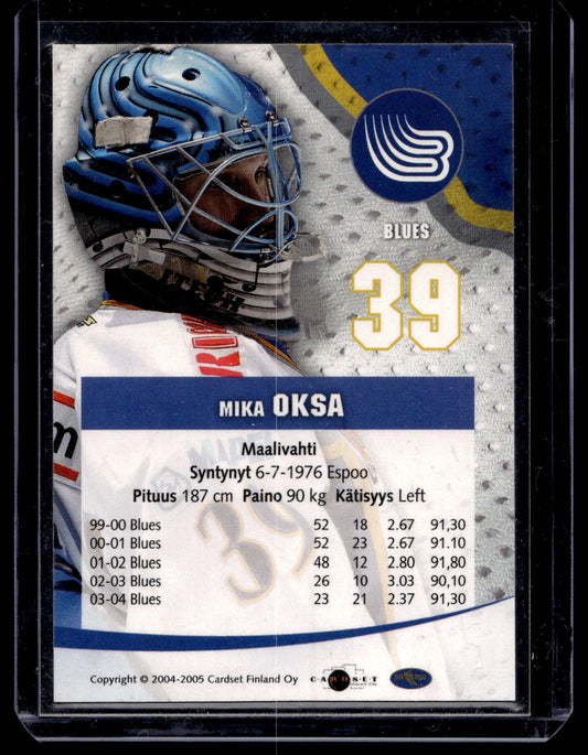 2004-05 Cardset Signature - Mika Oksa