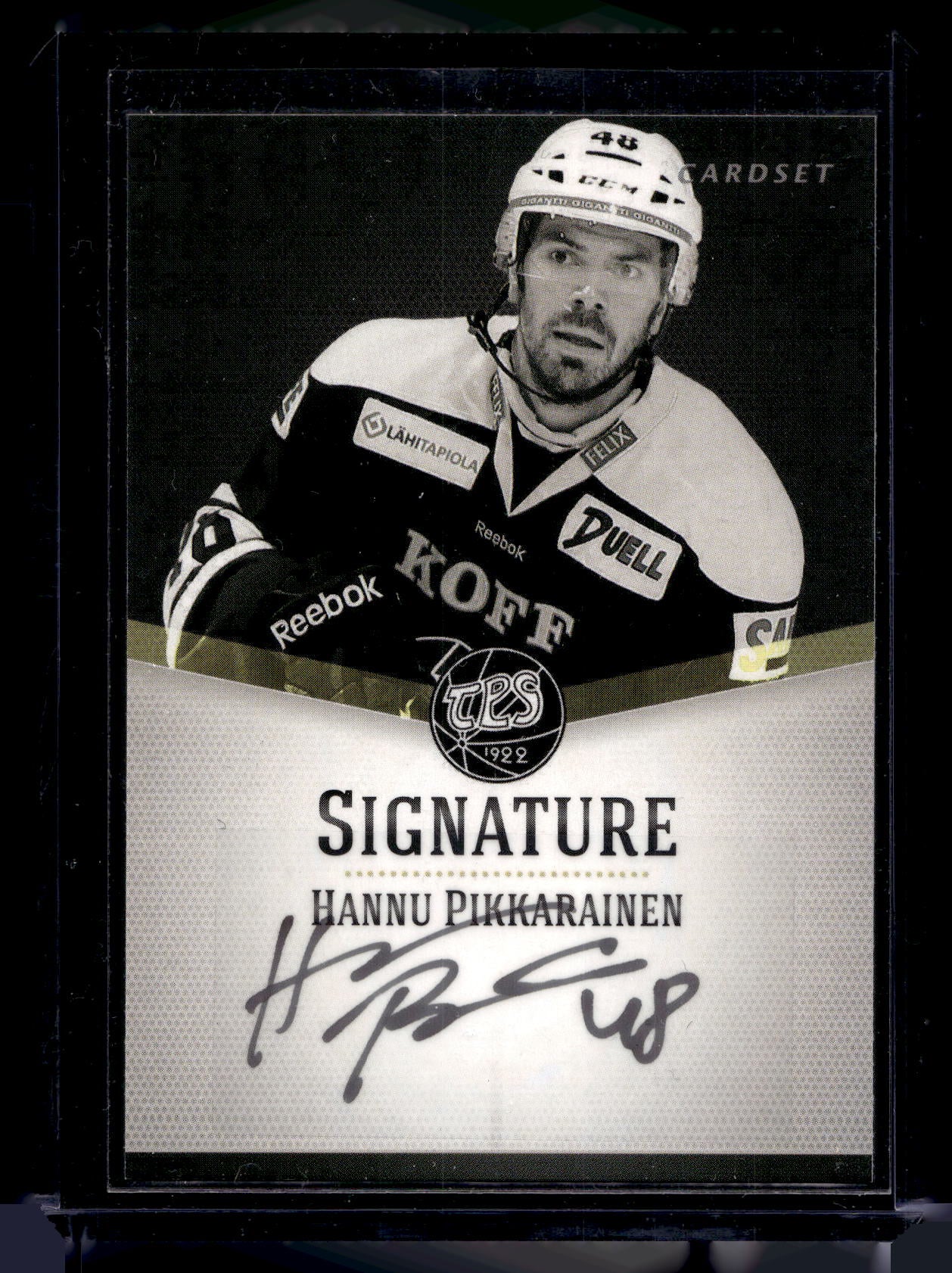 2012-13 Cardset Signature - Hannu Pikkarainen /125
