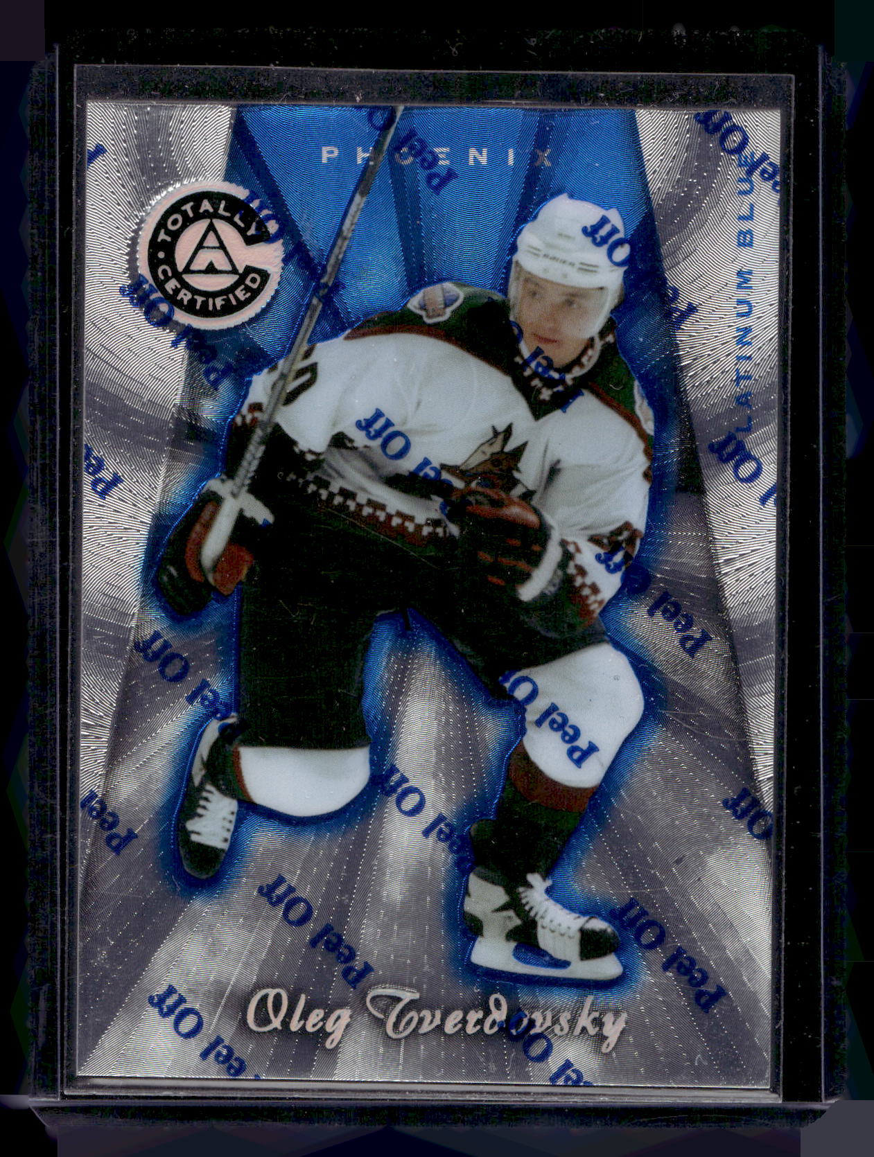 1997-98 Pinnacle Totally Certified - Executive Master Set - Platinum Blue - Oleg Tverdovsky #103 XXXX/3099