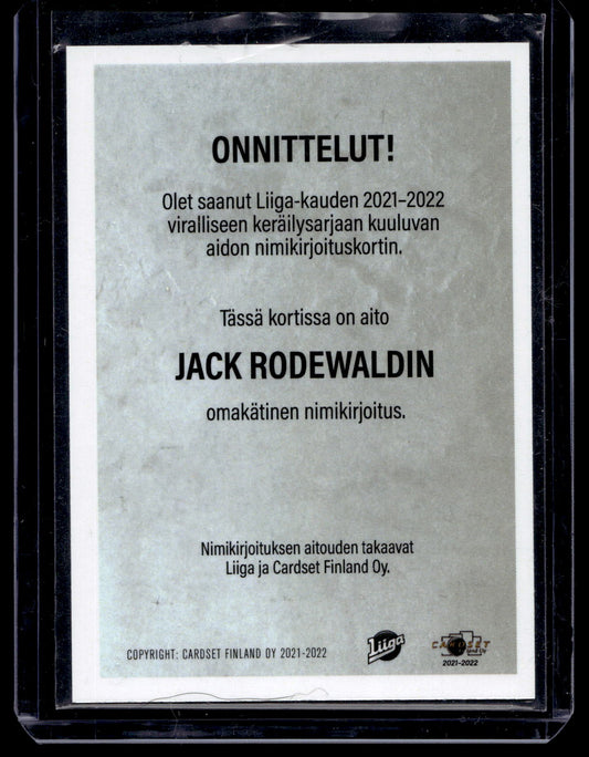 2021-22 Cardset Signature - Jack Rodewald /125