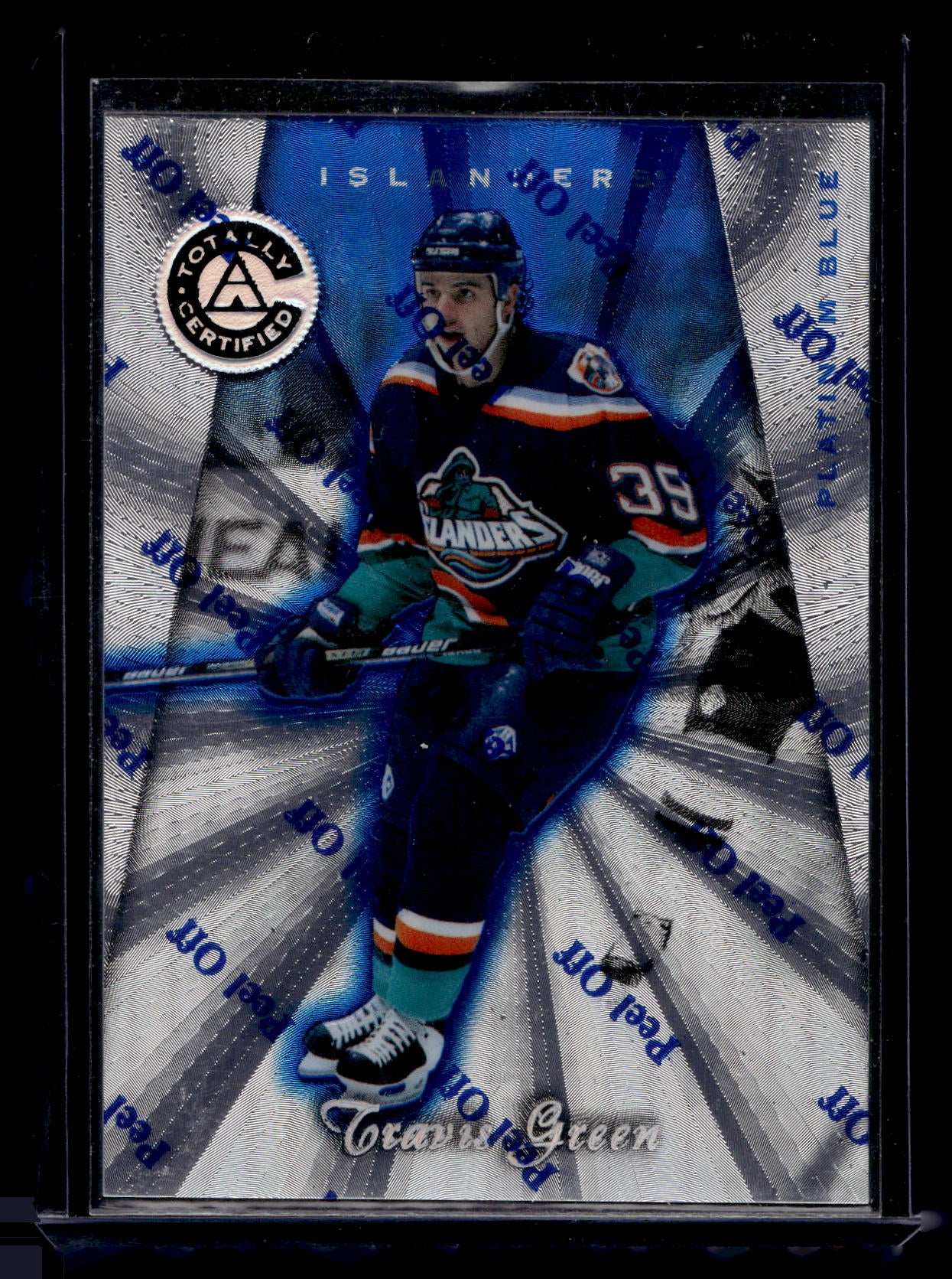 1997-98 Pinnacle Totally Certified - Executive Master Set - Platinum Blue - Travis Green #123 XXXX/3099