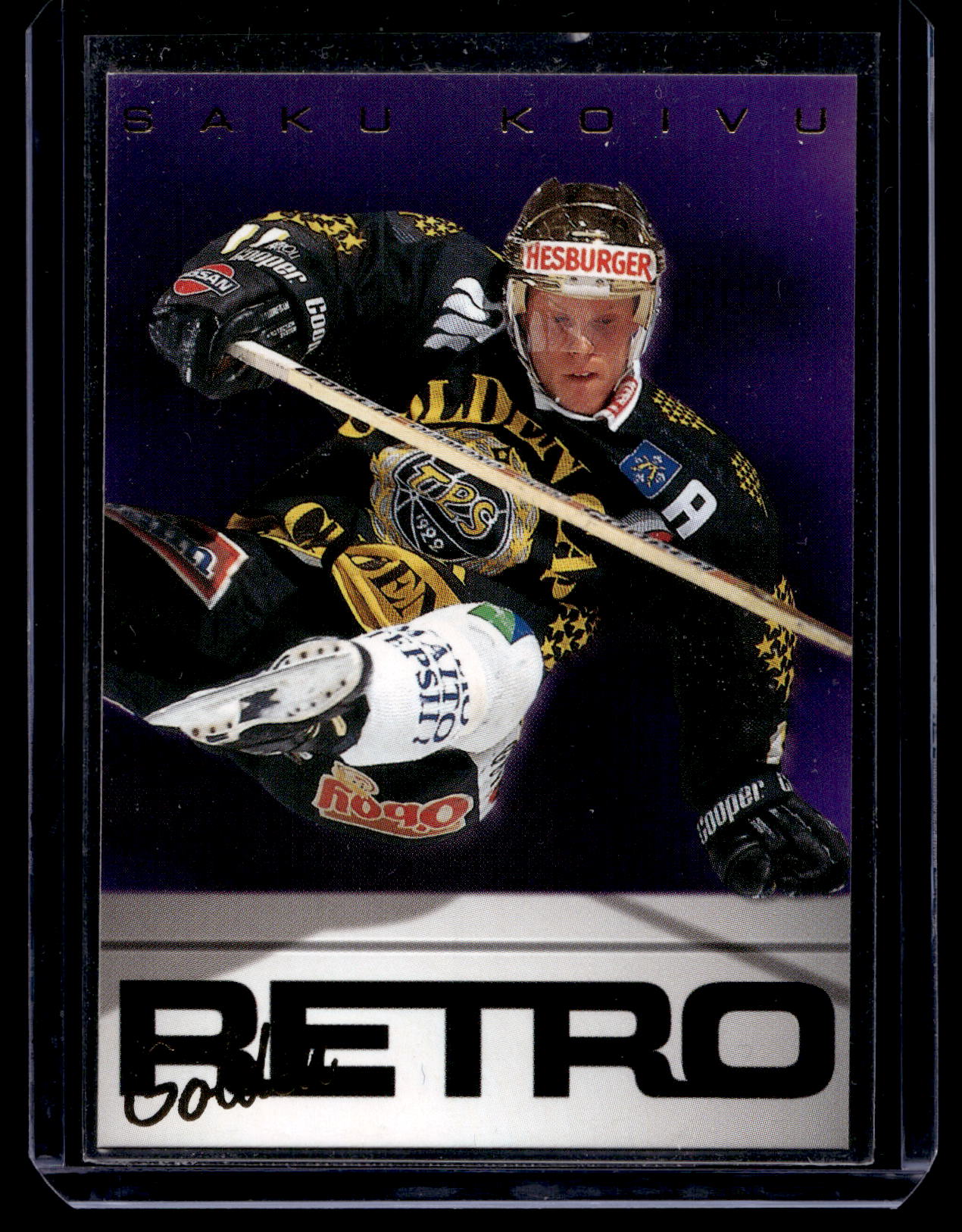 1996-97 Sisu Golden Retro Dark Purple - Saku Koivu