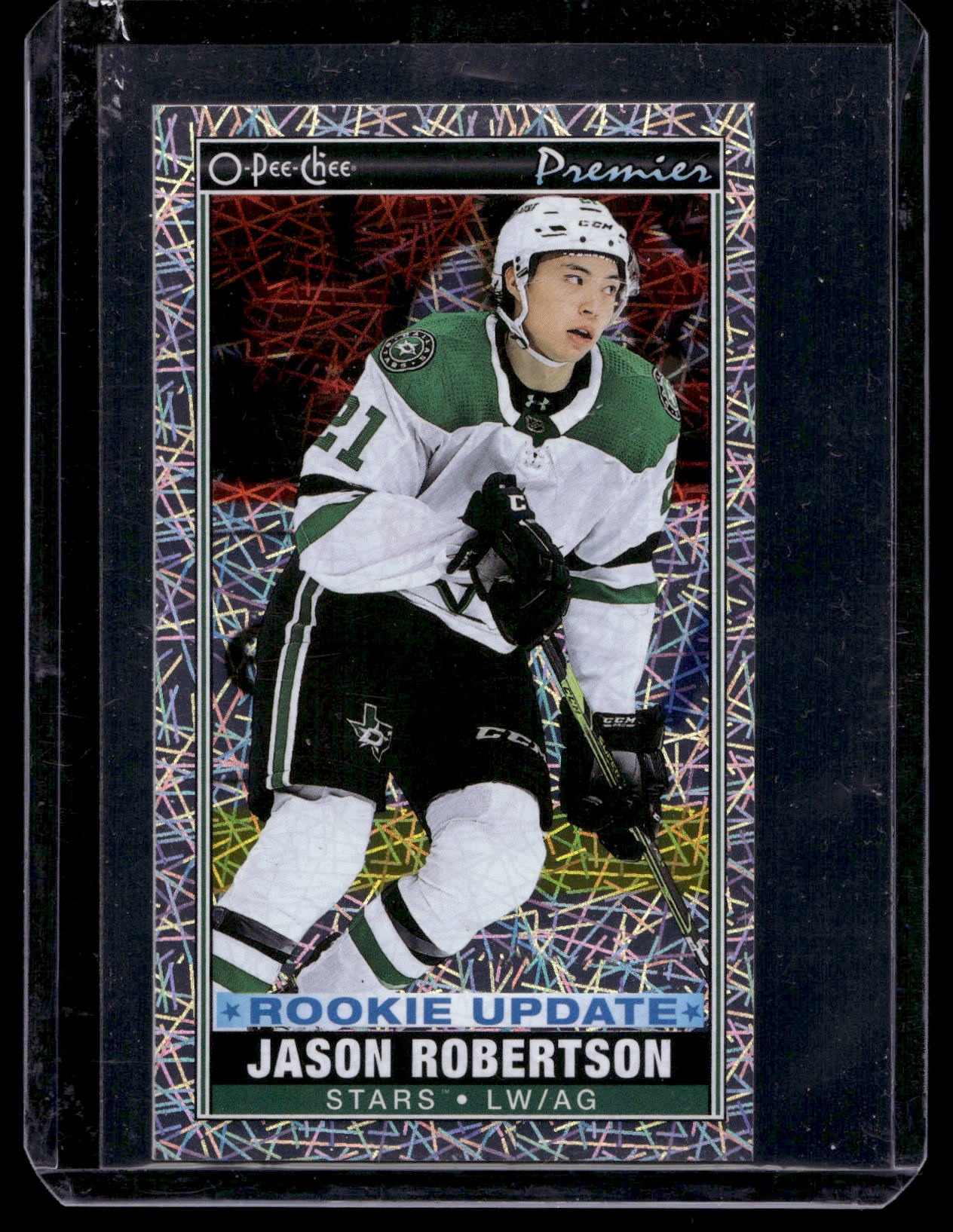 2021-22 O-Pee-Chee - Premier Tallboys - Patterned Foil - SSP - Jason Robertson #P-46