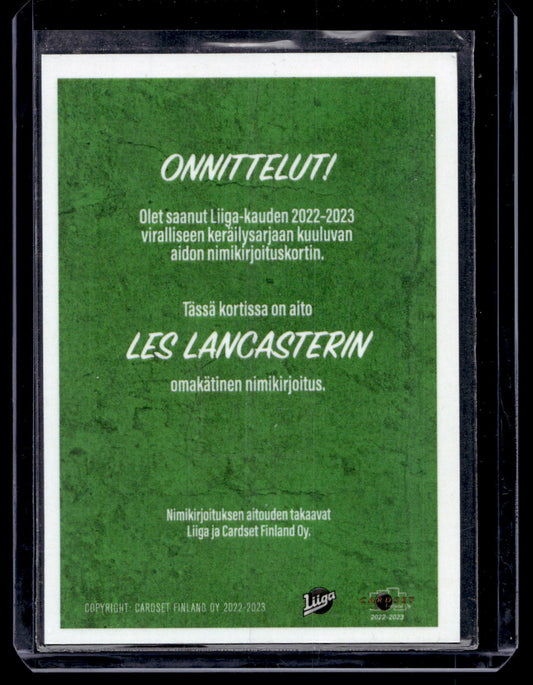 2022-23 Cardset Signature Limited Edition - Les Lancaster /40