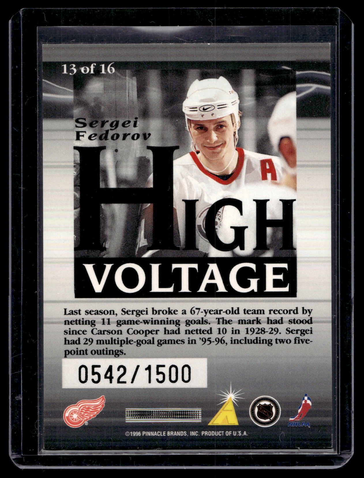 1996-97 Pinnacle Summit - High Voltage - Sergei Fedorov #13 /1500