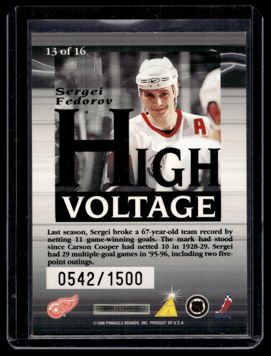1996-97 Pinnacle Summit - High Voltage - Sergei Fedorov #13 /1500