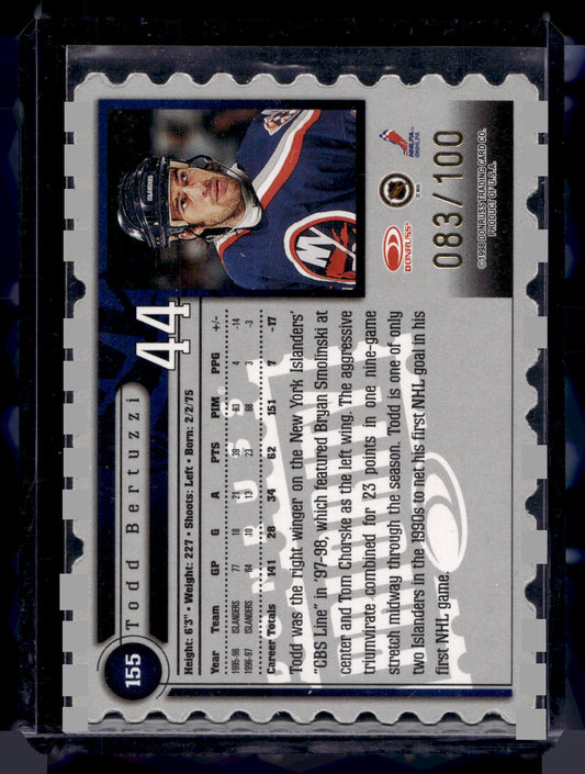 1997-98 Donruss Priority - Stamp of Approval - Todd Bertuzzi #155 /100