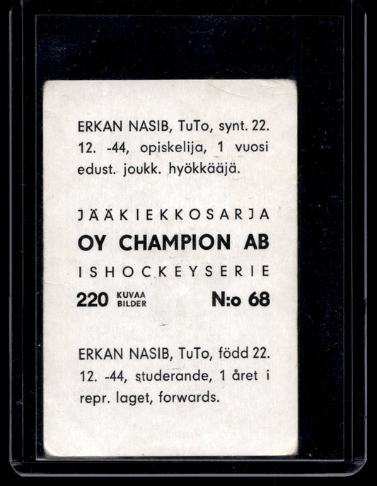 1966 Champion Jääkiekkosarja - Erkan Nasib #68