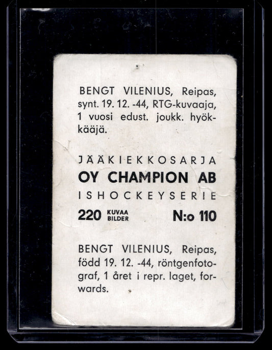 1966 Champion Jääkiekkosarja - Bengt Vilenius #110
