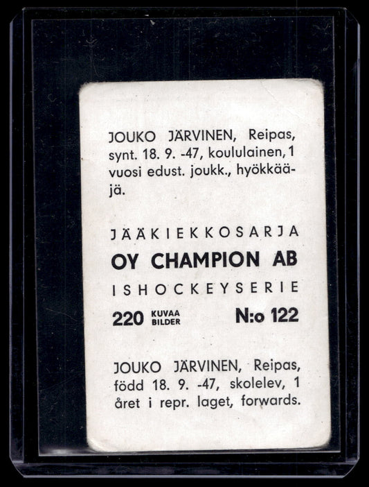 1966 Champion Jääkiekkosarja - Jouko Jarvinen #122