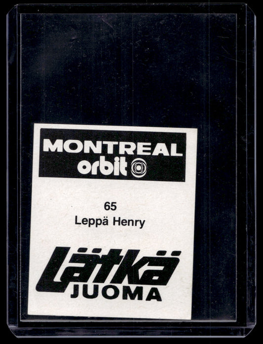 1980 Mallasjuoma Lätkäjuoma - Henry Leppä #65