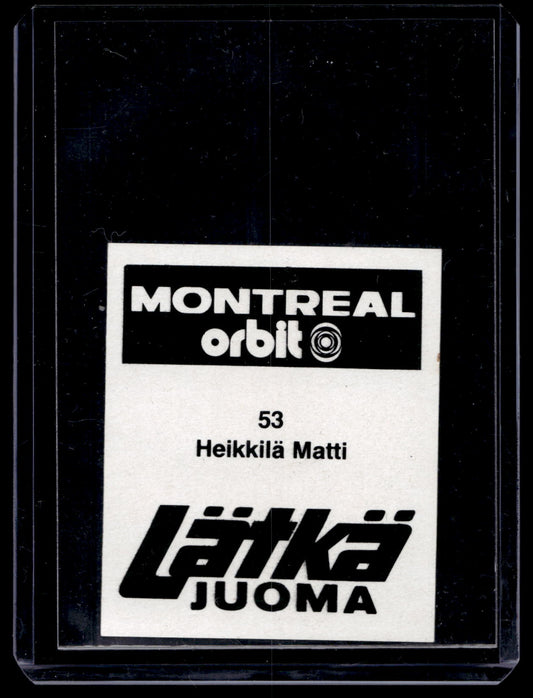 1980 Mallasjuoma Lätkäjuoma - Matti Heikkila #53