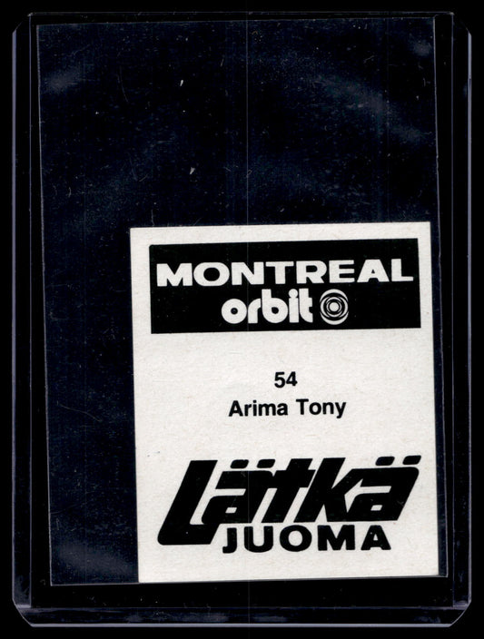 1980 Mallasjuoma Lätkäjuoma - Tony Arima #54