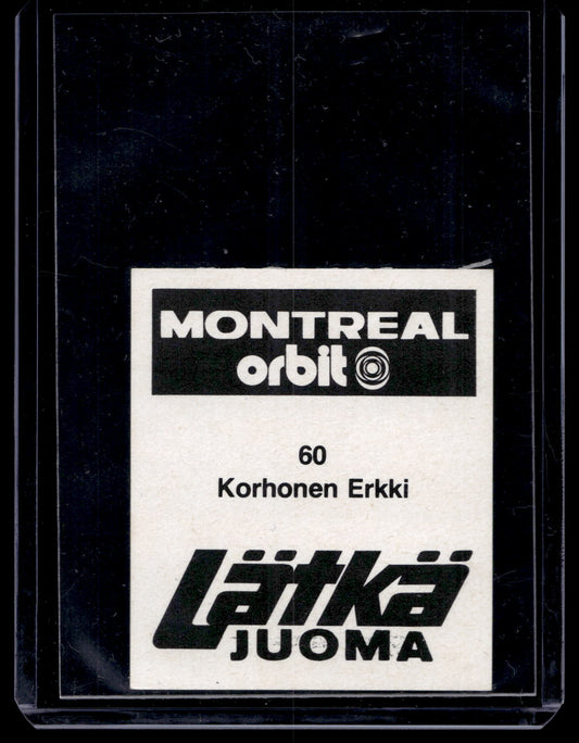 1980 Mallasjuoma Lätkäjuoma - Erkki Korhonen #60