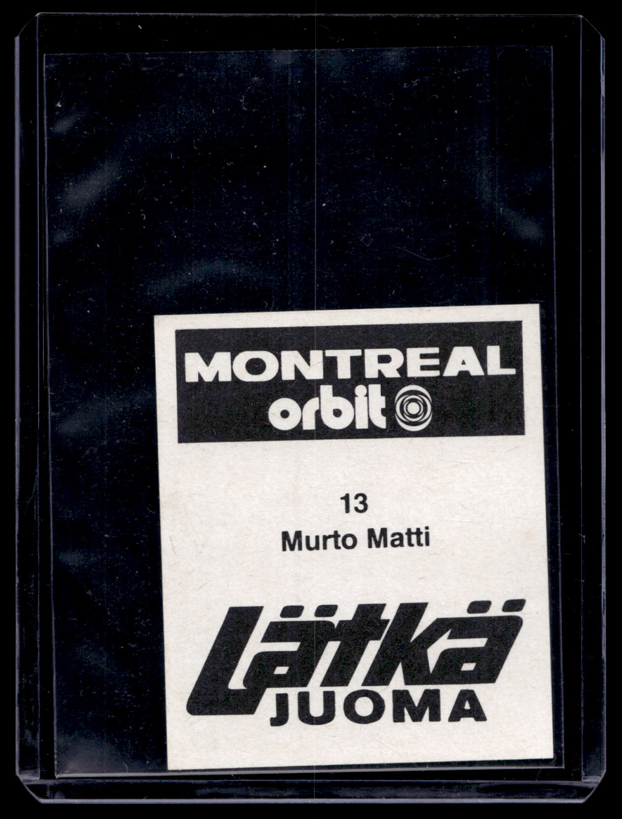 1980 Mallasjuoma Lätkäjuoma - Matti Murto #13