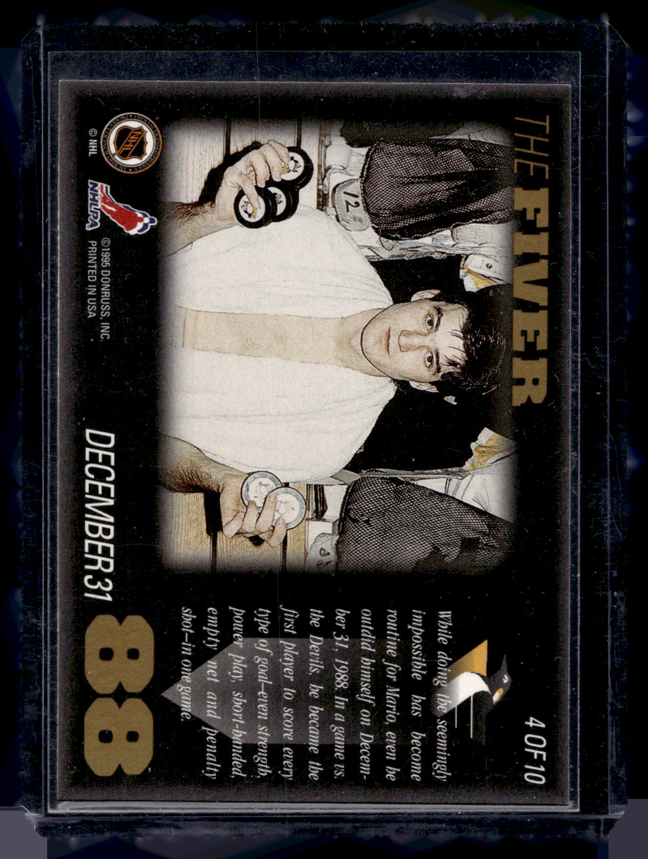 1995-96 Leaf - Lemieux's Best - Mario Lemieux #4