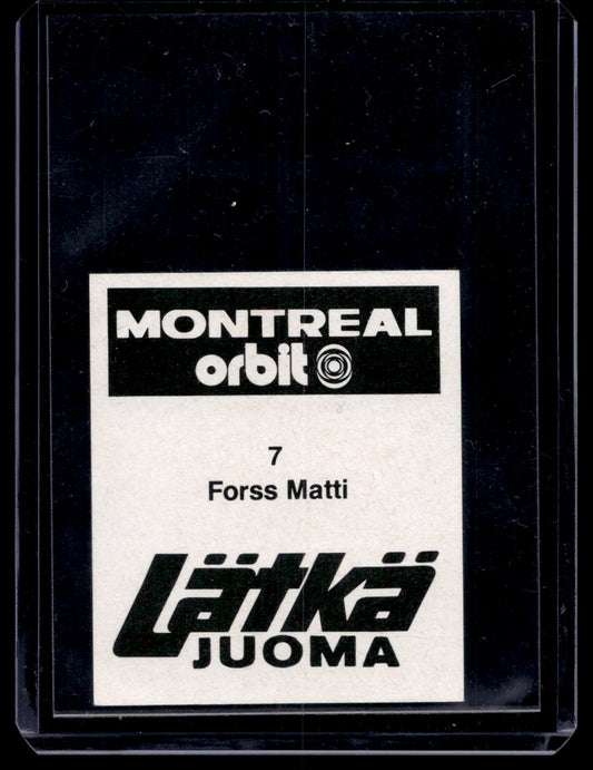 1980 Mallasjuoma Lätkäjuoma - Matti Forss #7