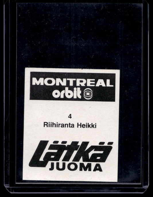 1980 Mallasjuoma Lätkäjuoma - Heikki Riihiranta #4