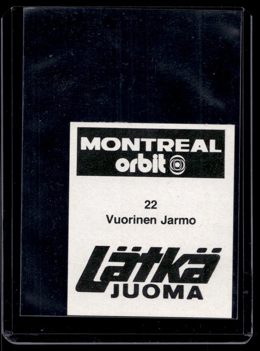 1980 Mallasjuoma Lätkäjuoma - Jarmo Vuorinen #22