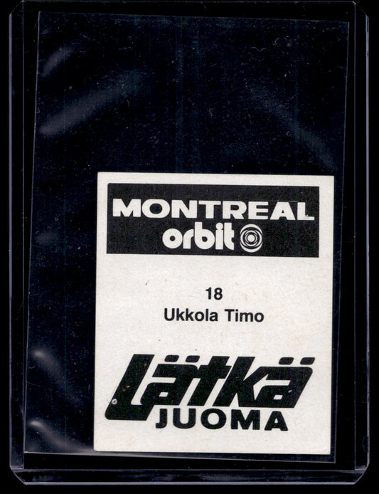 1980 Mallasjuoma Lätkäjuoma - Timo Ukkola #18