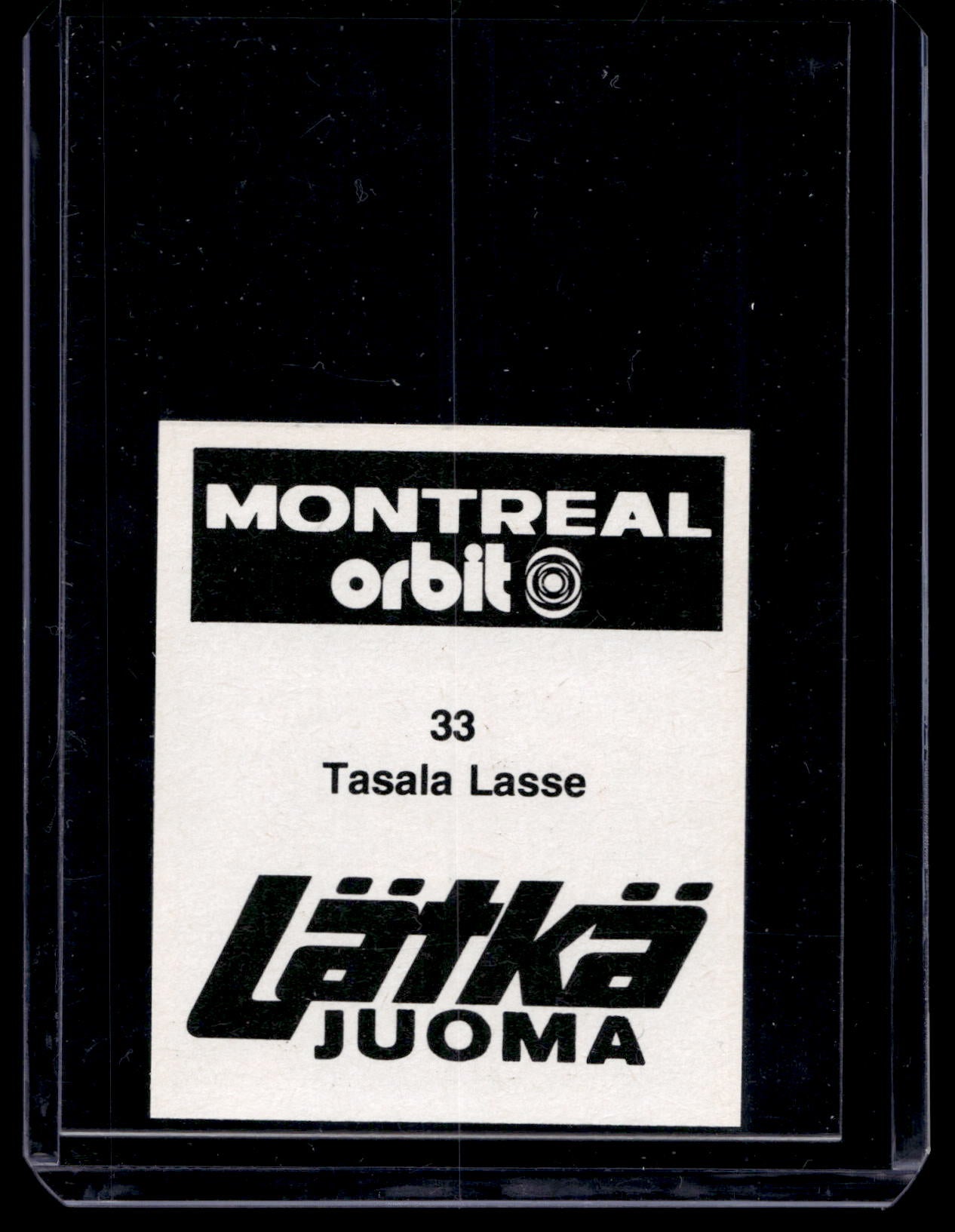 1980 Mallasjuoma Lätkäjuoma - Lasse Tasala #33