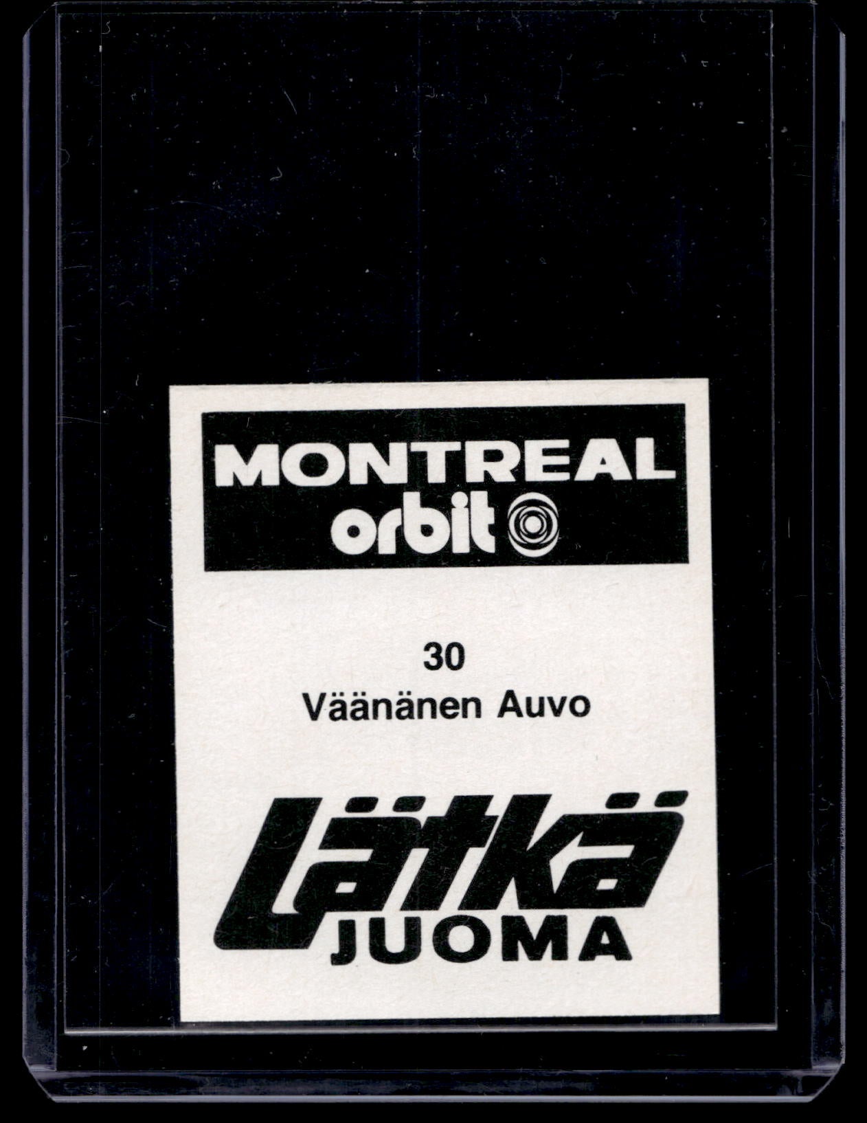 1980 Mallasjuoma Lätkäjuoma - Auvo Vaananen #30