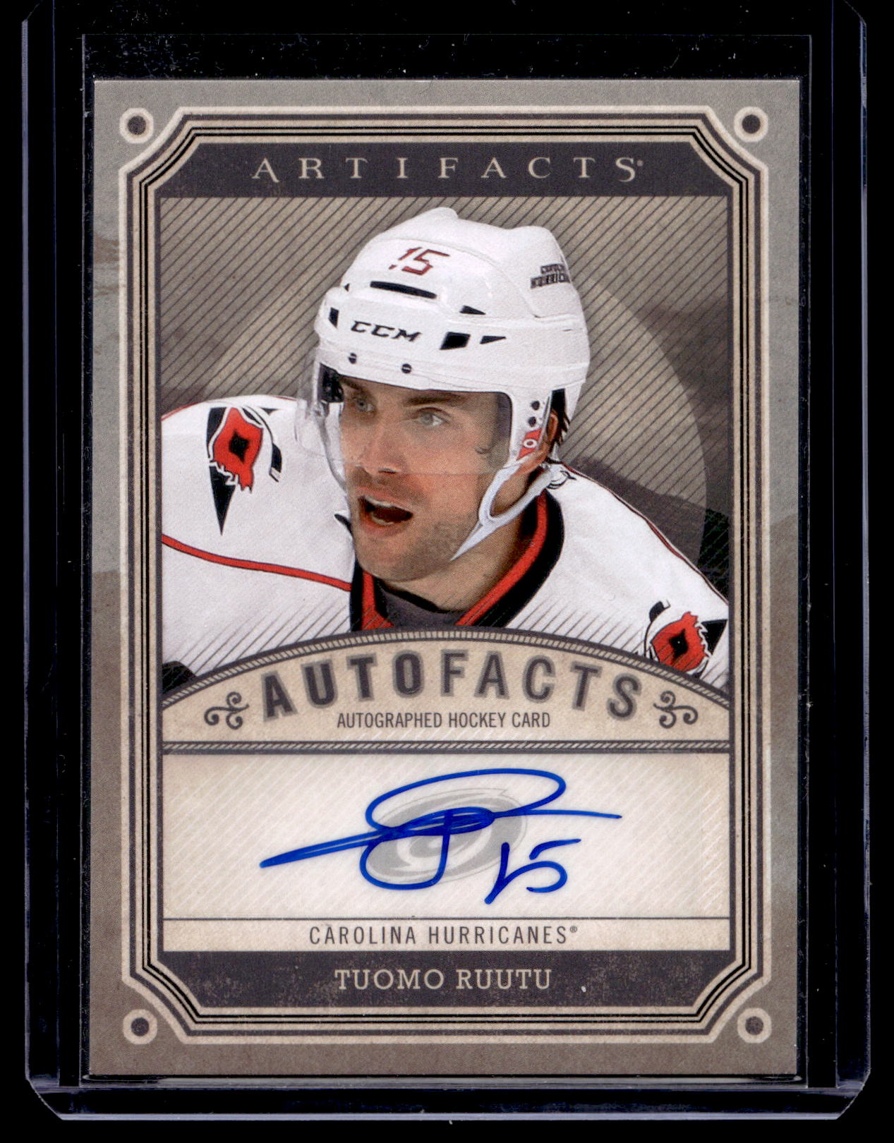 2013-14 Upper Deck Artifacts - Autofacts - Tuomo Ruutu #A-TR