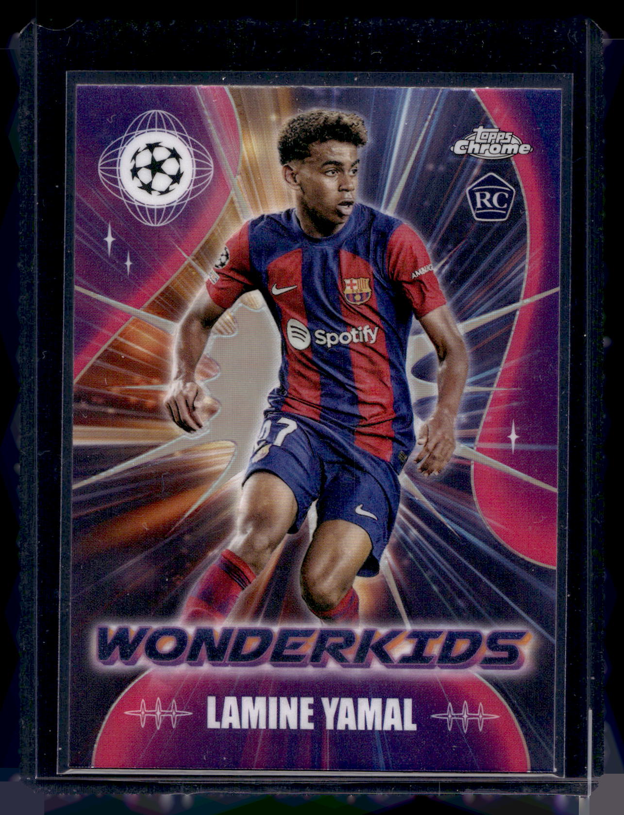 2023-24 Topps Chrome UEFA Club Competitions - Wonderkids - Lamine Yamal #WK-3 RY