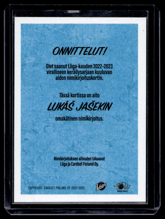 2022-23 Cardset Signature Limited Edition - Lukáš Jašek /40