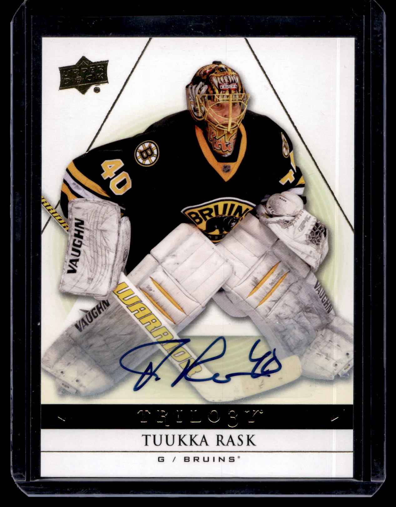 2013-14 Upper Deck Trilogy Autographs - Tuukka Rask #8